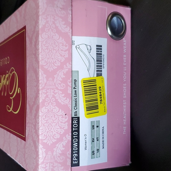 NWT Aetrex Leather Classic Low Pump 10W, Black - Picture 2 of 16